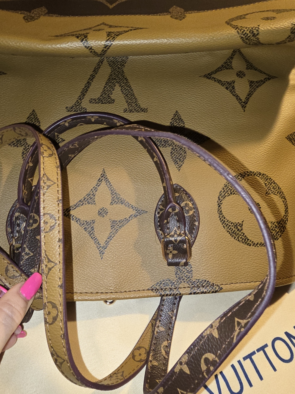 Louis Vuitton Brown Monogram Reversible Tote Bag - Picture 7 of 10